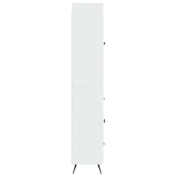 Ensemble de Meubles 2 pcs Blanc brillant Bois d'ingénierie 616293616293