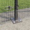 Clôture en fil soudé avec base en béton 50 x 1,4 m Gris Maille 616294616294