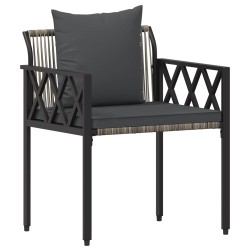 Ensemble de meubles d'extérieur 3 pcs Gris et Gris foncé 616295616295