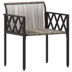 Ensemble de meubles d'extérieur 3 pcs Gris et Gris foncé 616295616295