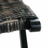 Chaise de relaxation rotin kubu naturel et bois d'acajou massif 616298616298