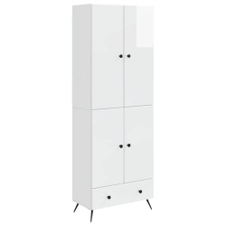 Ensemble de Meubles 2 pcs Blanc brillant Bois d'ingénierie 616301616301