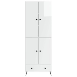 Ensemble de Meubles 2 pcs Blanc brillant Bois d'ingénierie 616301616301