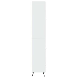 Ensemble de Meubles 2 pcs Blanc brillant Bois d'ingénierie 616301616301