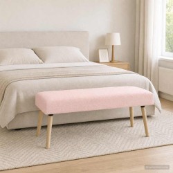 banc Uni Rose 110 x 40 x 46 cm Bouclé 616302616302