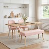 banc Uni Rose 110 x 40 x 46 cm Bouclé 616302616302