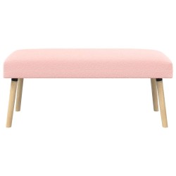 banc Uni Rose 110 x 40 x 46 cm Bouclé 616302616302