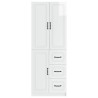Ensemble de Meubles 2 pcs Blanc brillant Bois d'ingénierie 616303616303