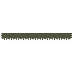 Bordure de Pelouse 20 pcs 103 x 10 cm Acier Vert olive 616311616311