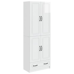 Ensemble de Meubles 2 pcs Blanc brillant Bois d'ingénierie 616313616313