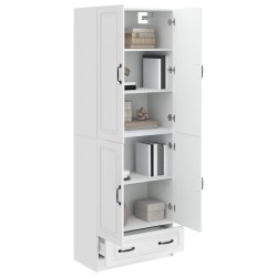 Ensemble de Meubles 2 pcs Blanc brillant Bois d'ingénierie 616313616313