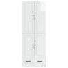 Ensemble de Meubles 2 pcs Blanc brillant Bois d'ingénierie 616313616313