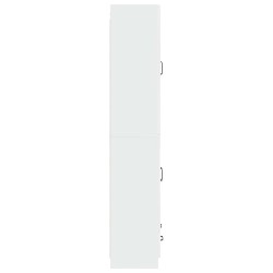 Ensemble de Meubles 2 pcs Blanc brillant Bois d'ingénierie 616313616313