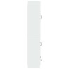 Ensemble de Meubles 2 pcs Blanc brillant Bois d'ingénierie 616313616313