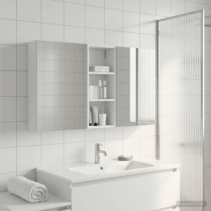 Ensemble de Meubles de Salle de Bain 3 pcs 130 x 14,5 x 70 cm 616314616314