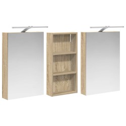 Ensemble de Meubles de Salle de Bain 3 pcs 110 x 10,5 x 60,5 cm 616315616315