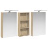 Ensemble de Meubles de Salle de Bain 3 pcs 110 x 10,5 x 60,5 cm 616315616315
