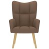 Chaise de relaxation Marron Tissu 616316616316