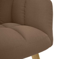Chaise de relaxation Marron Tissu 616316616316