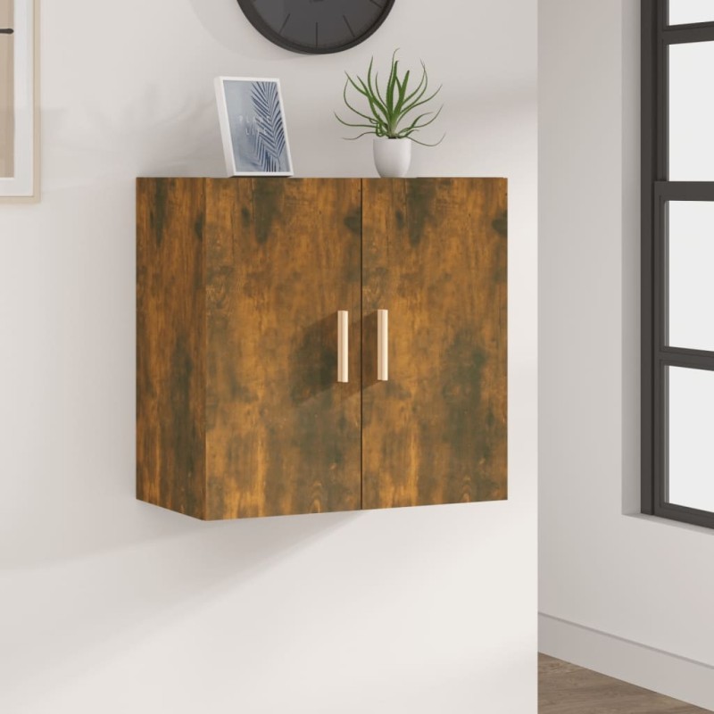 Armoire murale Chêne fumé 60x30x60 cm Bois d'ingénierie 616320616320