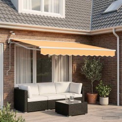 Auvent rétractable électrique Sable 3,5 x 2 m 616322616322