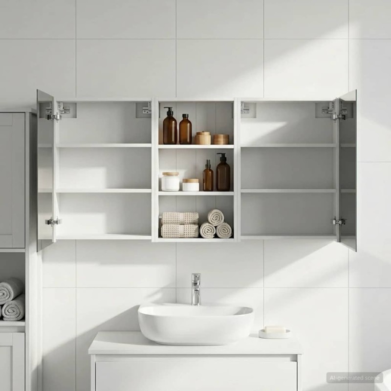 Ensemble de Meubles de Salle de Bain 3 pcs 140 x 14,5 x 70 cm 616325616325