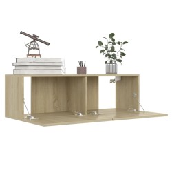 Ensemble de meubles TV 6 pcs Chêne sonoma Bois d'ingénierie 616326616326