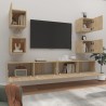 Ensemble de meubles TV 6 pcs Chêne sonoma Bois d'ingénierie 616327616327