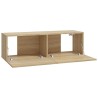Ensemble de meubles TV 6 pcs Chêne sonoma Bois d'ingénierie 616327616327