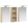 Ensemble de Meubles de Salle de Bain 3 pcs 80 x 10,5 x 50 cm 616328616328