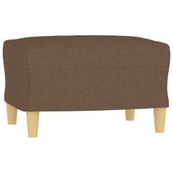 Fauteuil avec repose-pied Marron 60 cm Tissu 616329616329