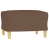 Fauteuil avec repose-pied Marron 60 cm Tissu 616329616329