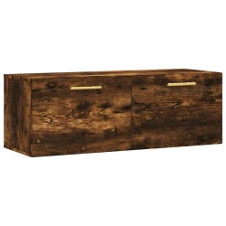 Armoire murale Chêne fumé 100x36,5x35 cm Bois d'ingénierie 616330616330
