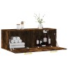 Armoire murale Chêne fumé 100x36,5x35 cm Bois d'ingénierie 616330616330