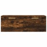 Armoire murale Chêne fumé 100x36,5x35 cm Bois d'ingénierie 616330616330