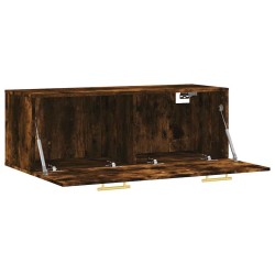 Armoire murale Chêne fumé 100x36,5x35 cm Bois d'ingénierie 616330616330