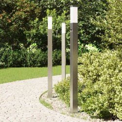 Bornes lumineuses avec détecteur lot de 3 110 cm acier inoxydable IP44 616336616336