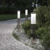 Bornes lumineuses avec détecteur et prise lot de 3 50 cm acier inoxydable IP44 616337616337