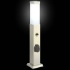 Bornes lumineuses avec détecteur et prise lot de 3 50 cm acier inoxydable IP44 616337616337