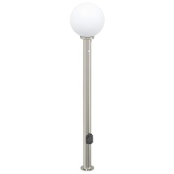 Bornes lumineuses avec détecteur et prise lot de 3 120 cm acier inoxydable IP44 616338616338
