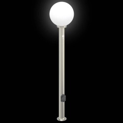 Bornes lumineuses avec détecteur et prise lot de 3 120 cm acier inoxydable IP44 616338616338