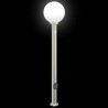 Bornes lumineuses avec détecteur et prise lot de 3 120 cm acier inoxydable IP44 616338616338