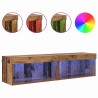 Ensemble meuble TV avec LED 2 pcs Bois Ancien 60 x 30 x 30 cm 616341616341