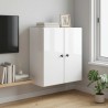 Armoire Murale Blanc brillant 59 x 31 x 60 cm Bois d'ingénierie 616344616344