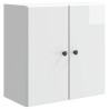 Armoire Murale Blanc brillant 59 x 31 x 60 cm Bois d'ingénierie 616344616344