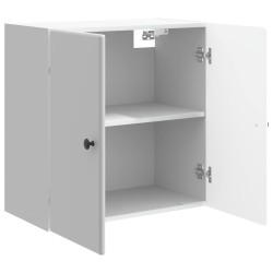 Armoire Murale Blanc brillant 59 x 31 x 60 cm Bois d'ingénierie 616344616344