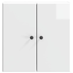 Armoire Murale Blanc brillant 59 x 31 x 60 cm Bois d'ingénierie 616344616344