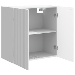 Armoire Murale Blanc brillant 59 x 31 x 60 cm Bois d'ingénierie 616345616345