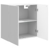 Armoire Murale Blanc brillant 59 x 31 x 60 cm Bois d'ingénierie 616345616345