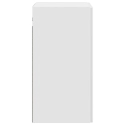 Armoire Murale Blanc brillant 59 x 31 x 60 cm Bois d'ingénierie 616345616345